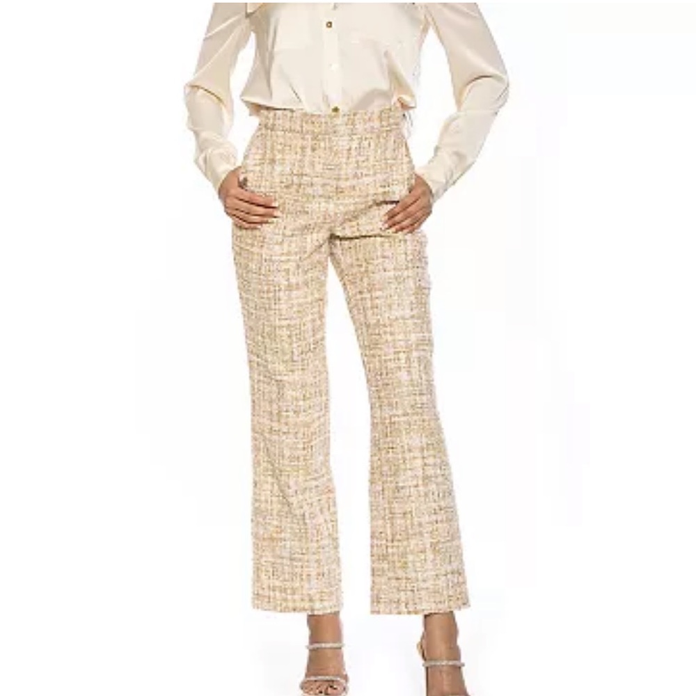 Alicia Admor Tweed High Waist Pants